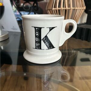 Anthropology K mug cup